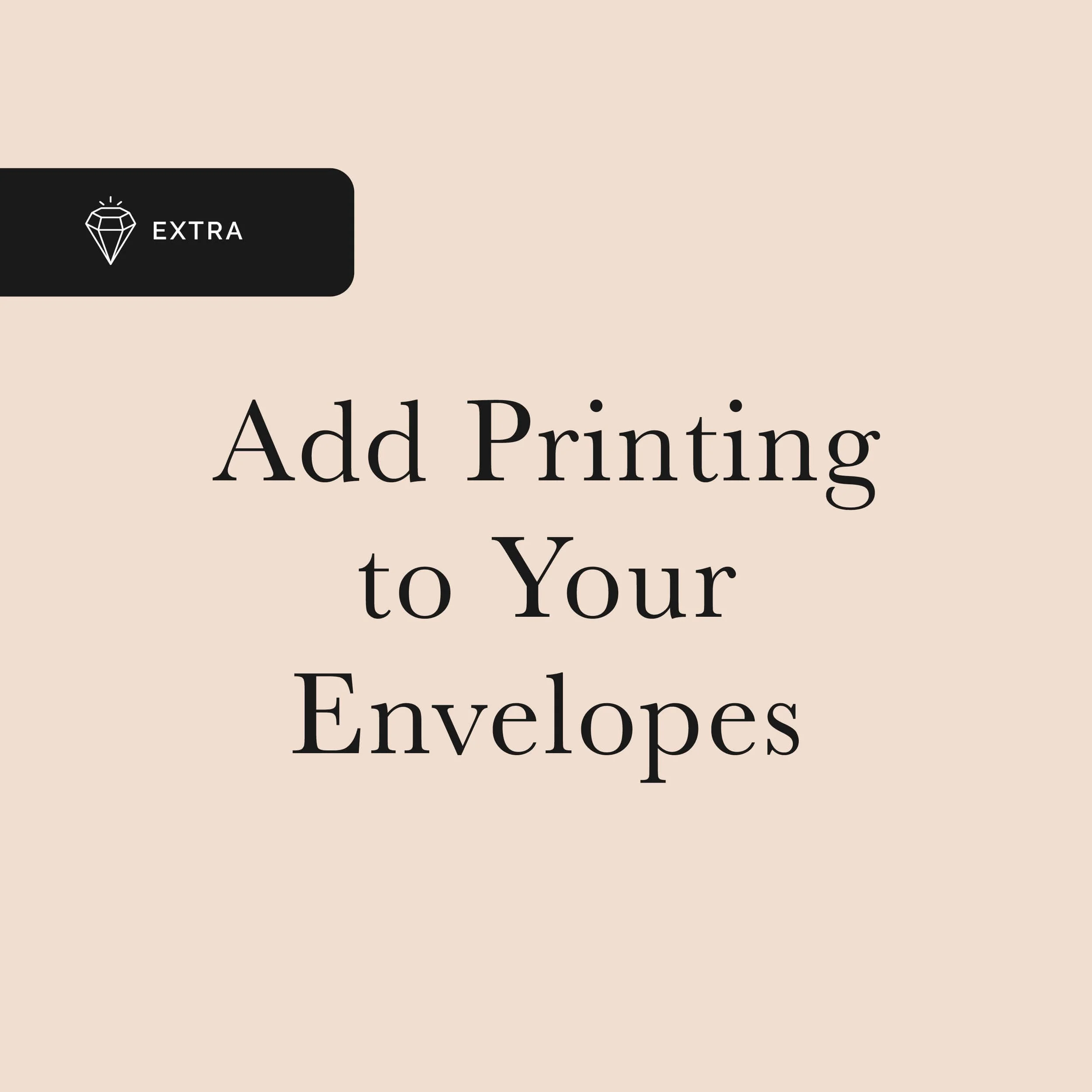 Add Printing to your Envelopes
