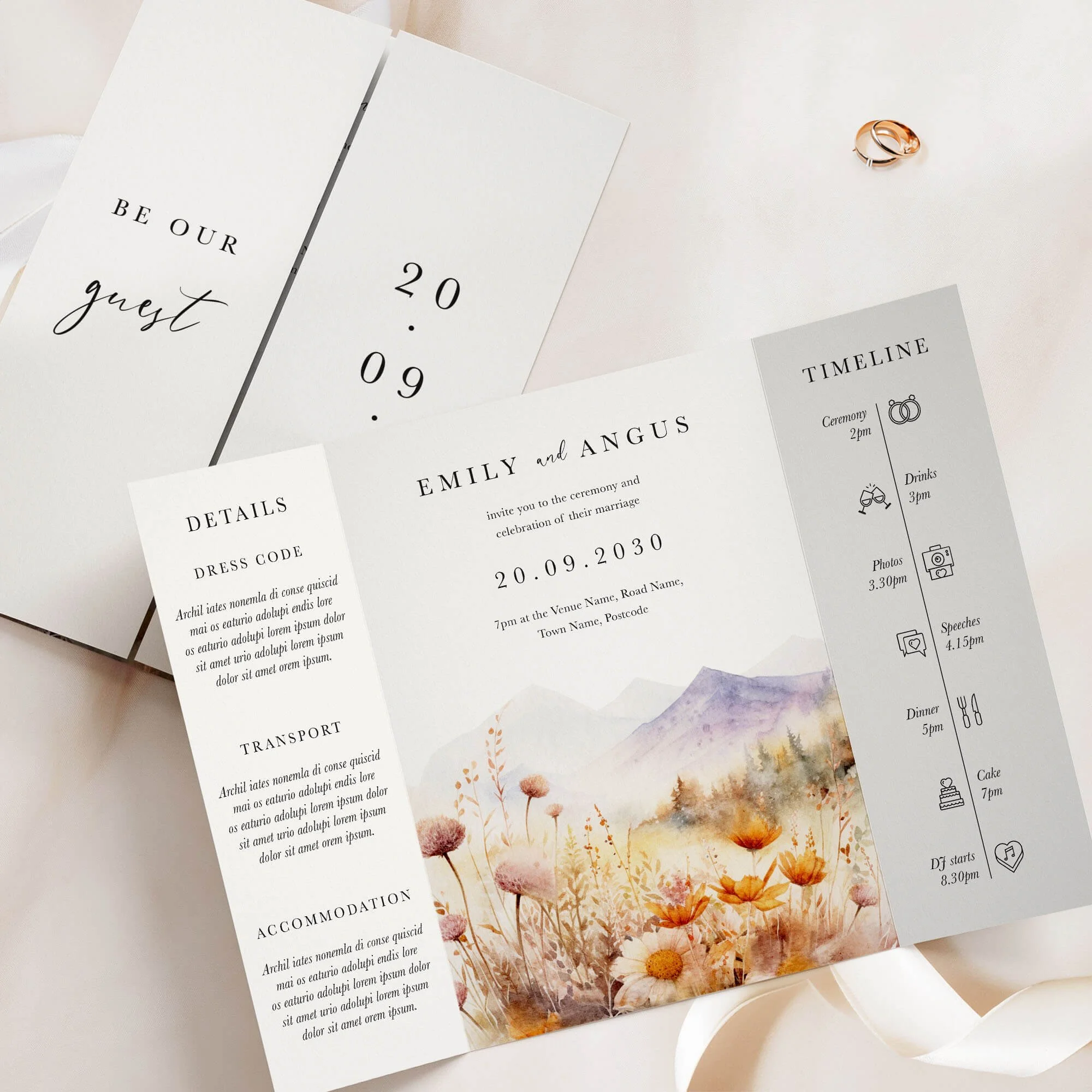 The Scenic Gatefold Wedding Invitation