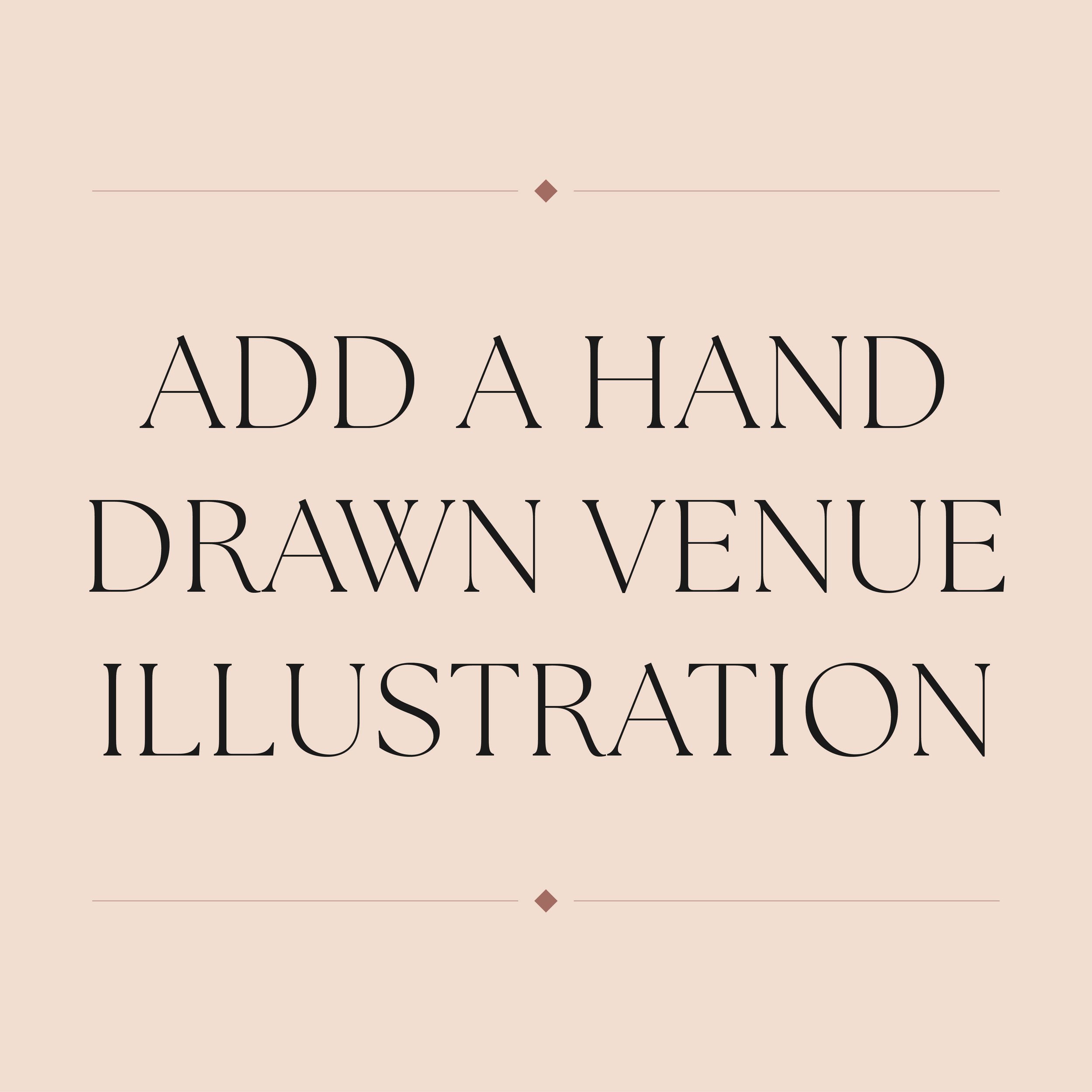 Add a Hand Drawn Venue Illustration