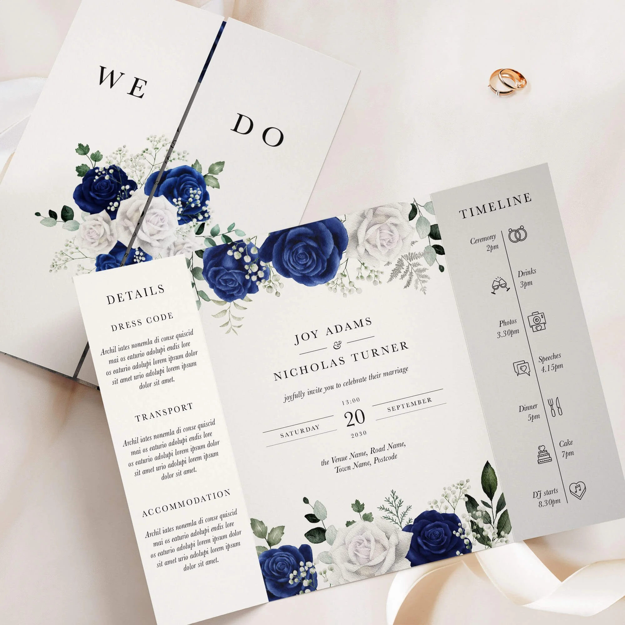 The Royal Gatefold Wedding Invitation