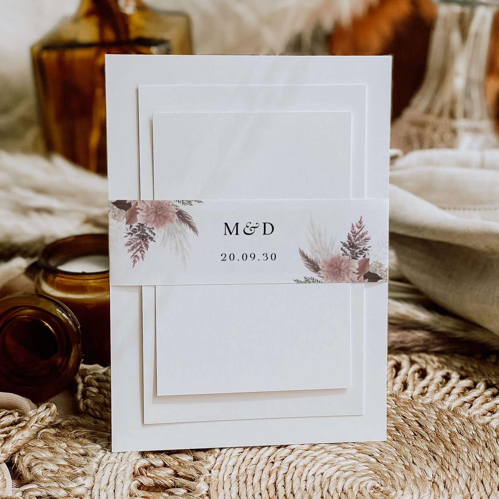 The Blush Boho Wedding Belly Bands