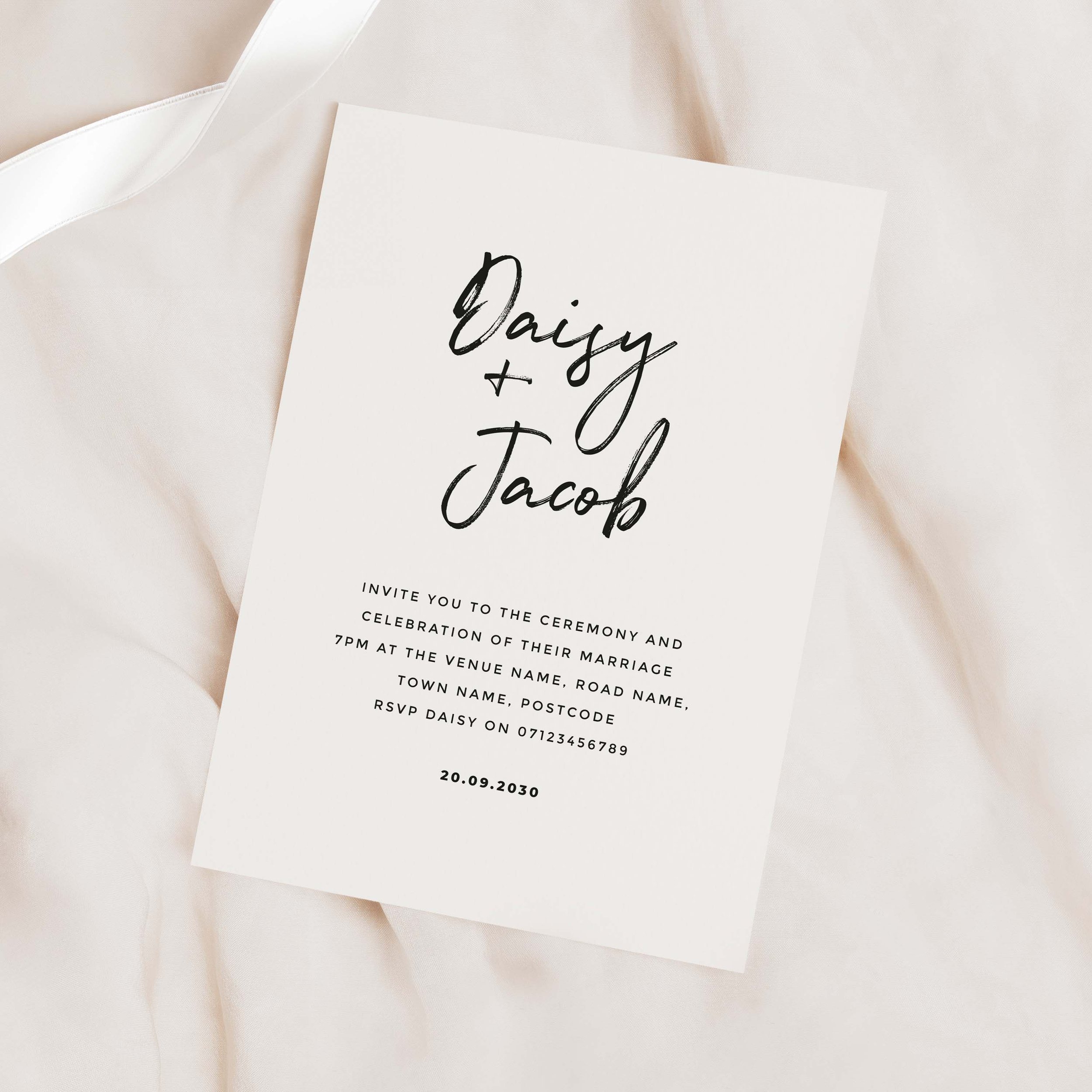 A5 Flat Invitation Sample (1 Design)