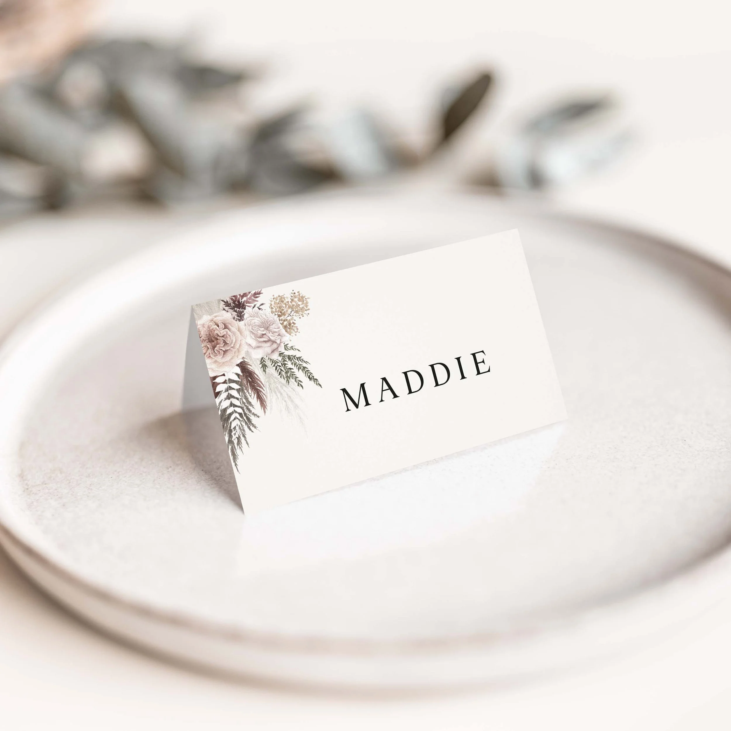 The Blush Boho Wedding Place Cards
