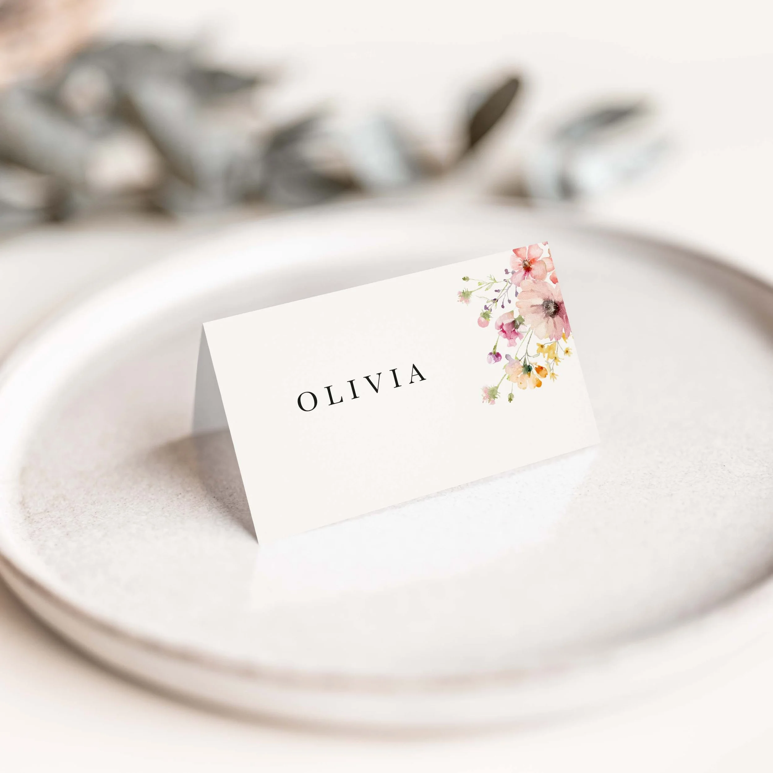The Bloom Wedding Place Cards