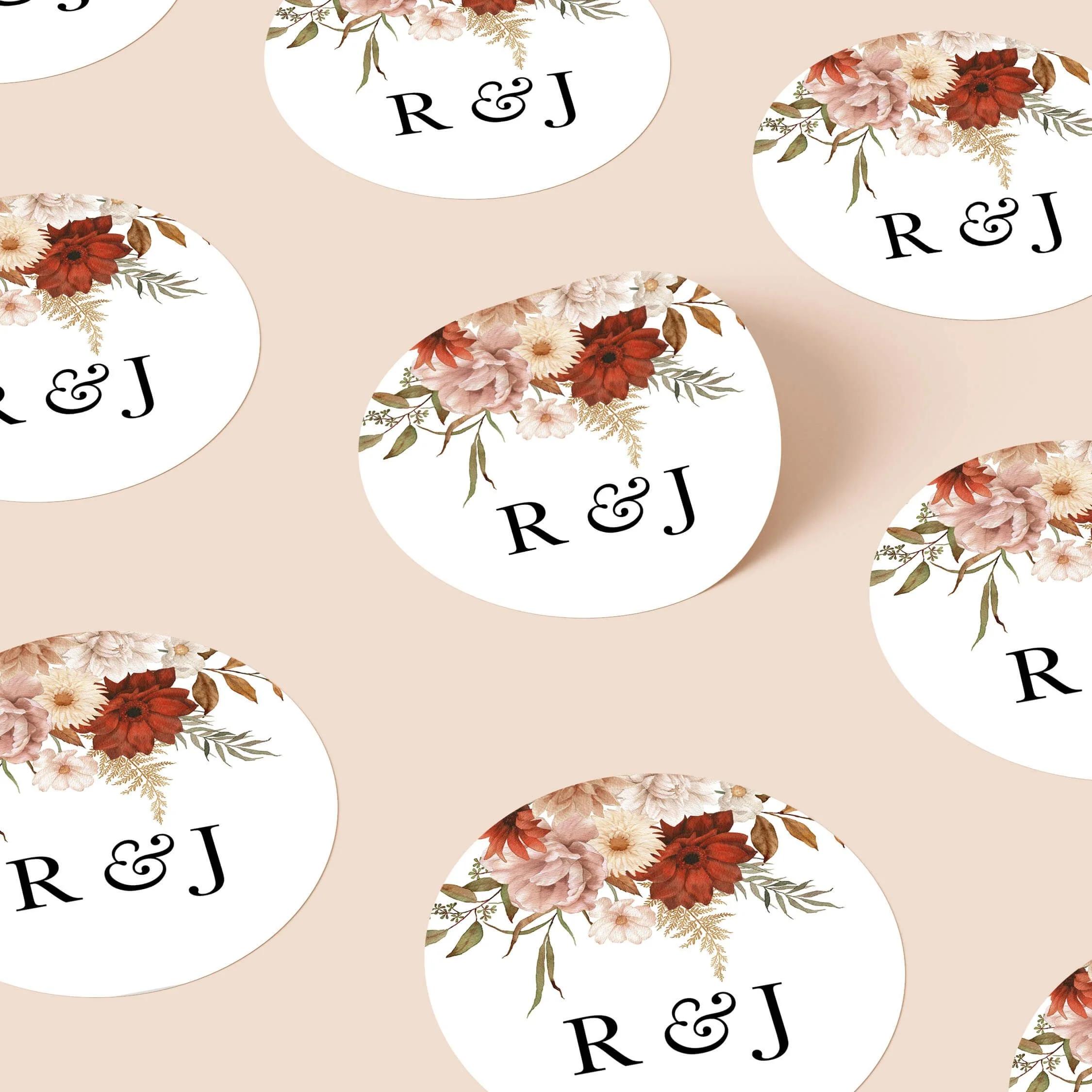 The Rustic Wedding Stickers