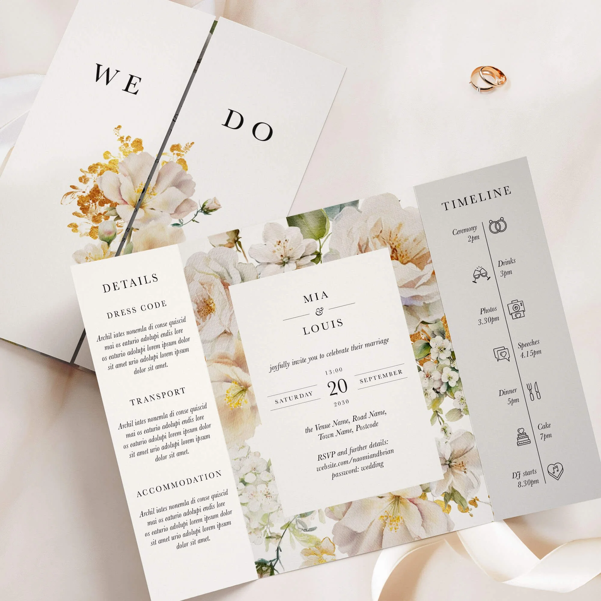 The Ethereal (Frame) Gatefold Wedding Invitation