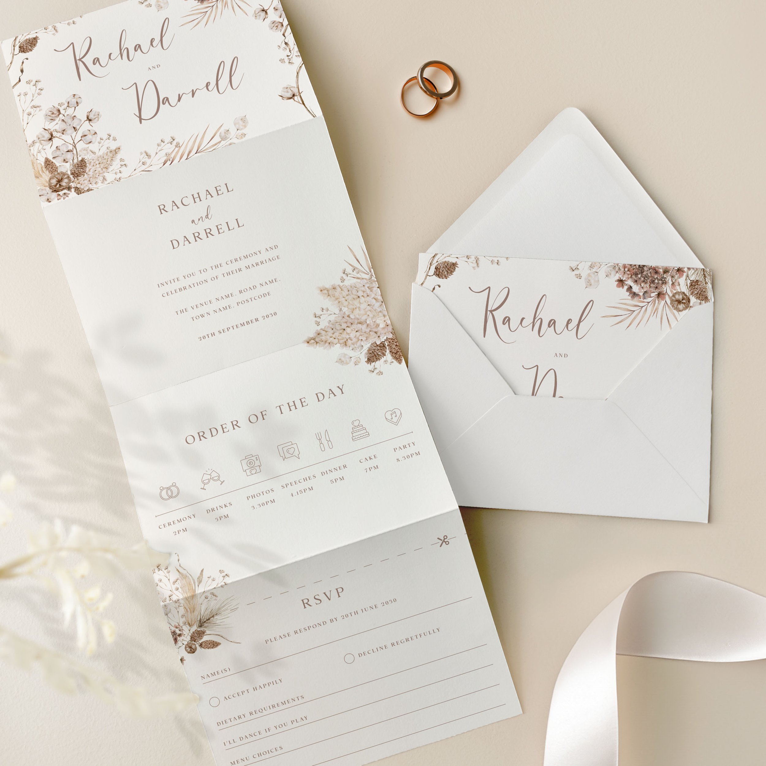 Concertina Invite Samples