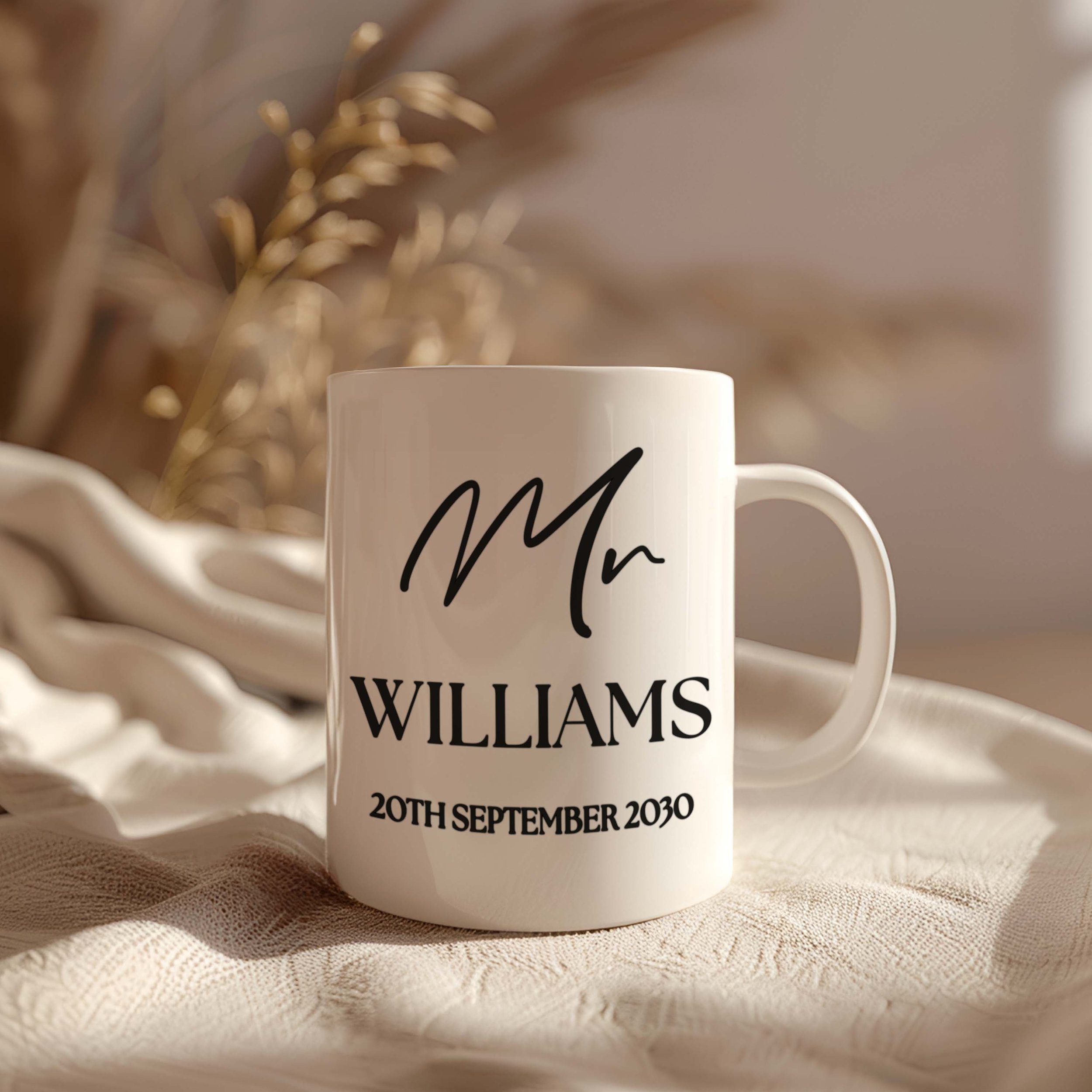 Customised Mr and Mrs Mug