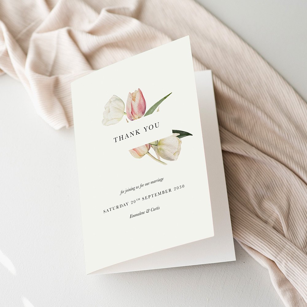 Tulip Wedding Thank You Cards