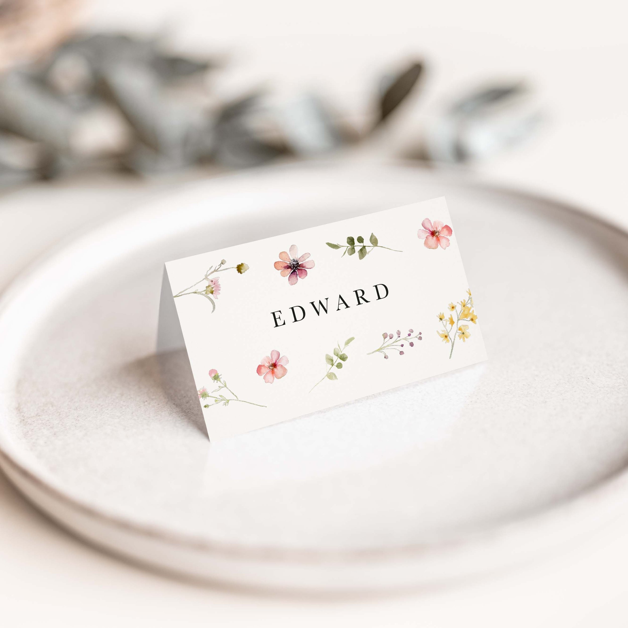 The Flora Wedding Place Cards