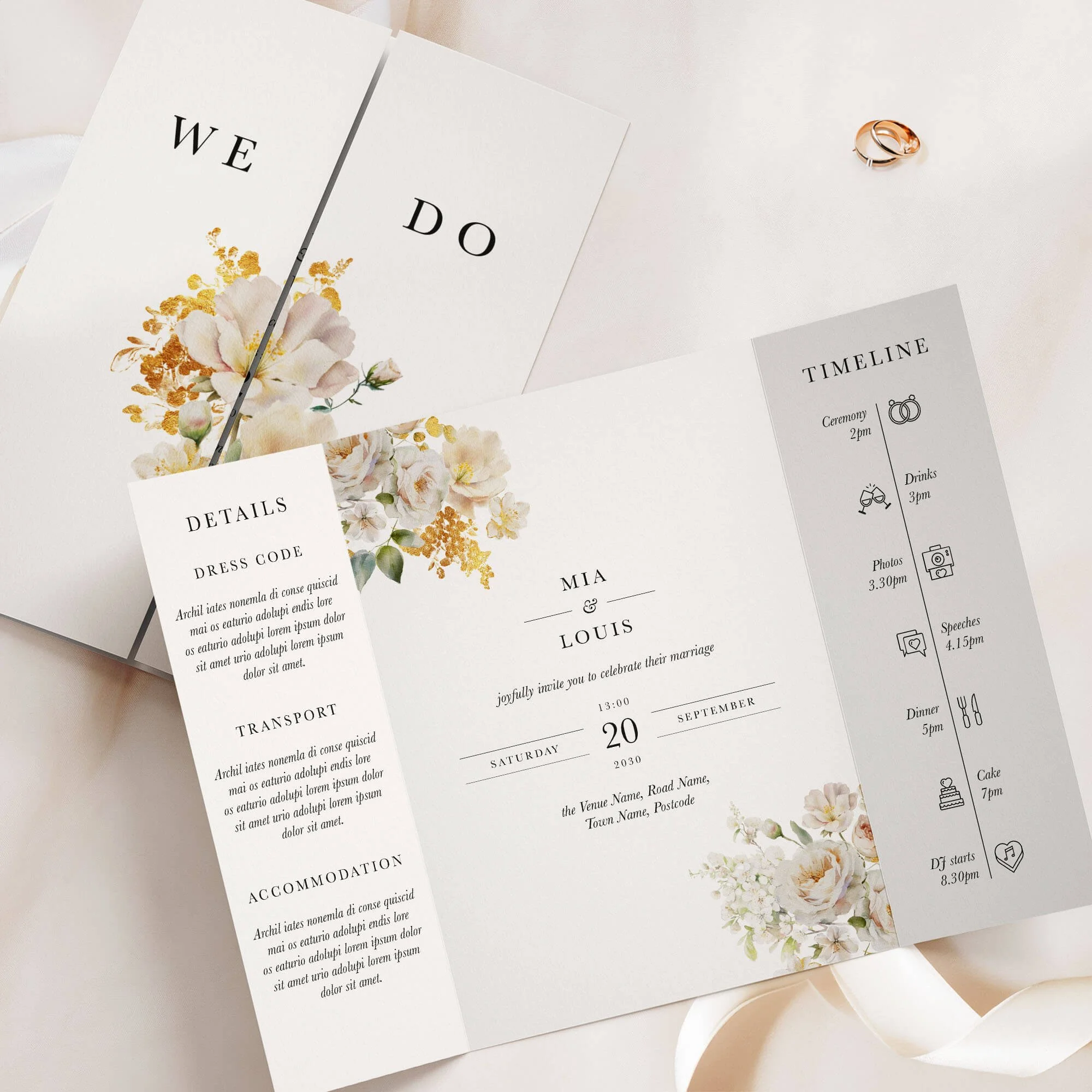 The Ethereal Gatefold Wedding Invitation