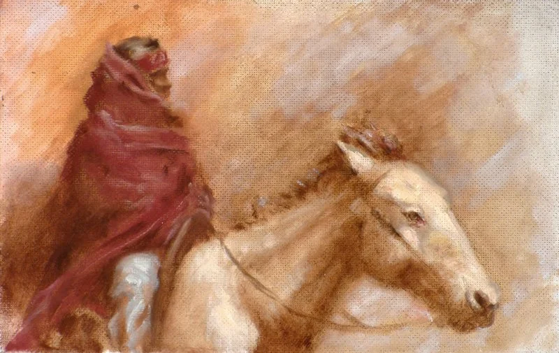 Navaho Woman Riding, 2008 - Canvas- 9x12  $500
