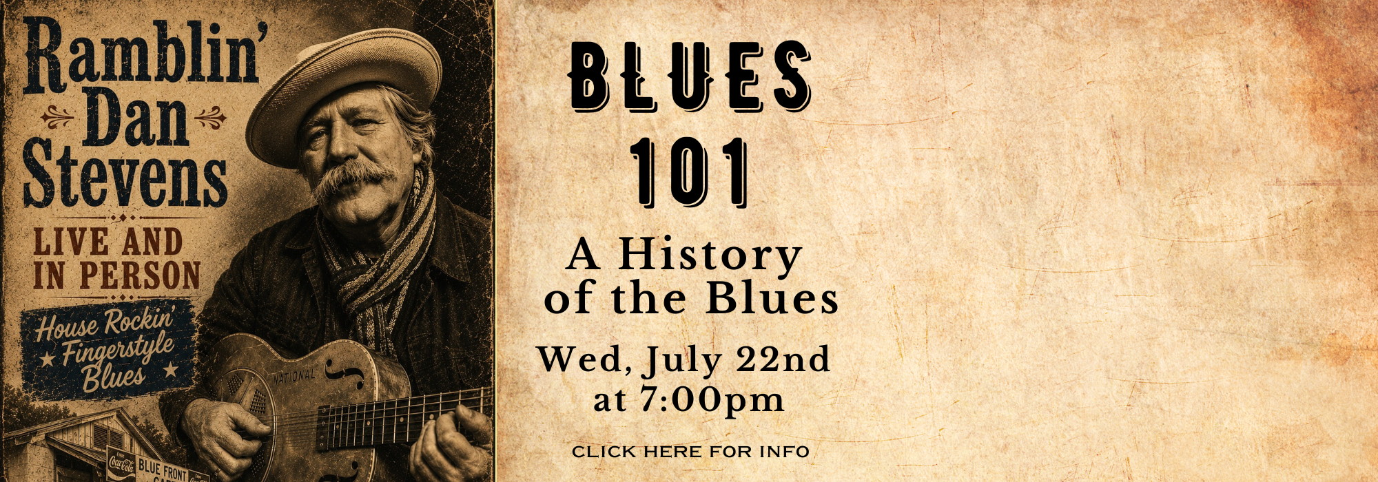 Blues 101 July banner.png