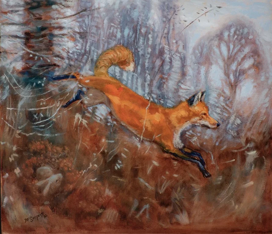 Fox Hunt, 2026 - Linen - 21x24  $2500