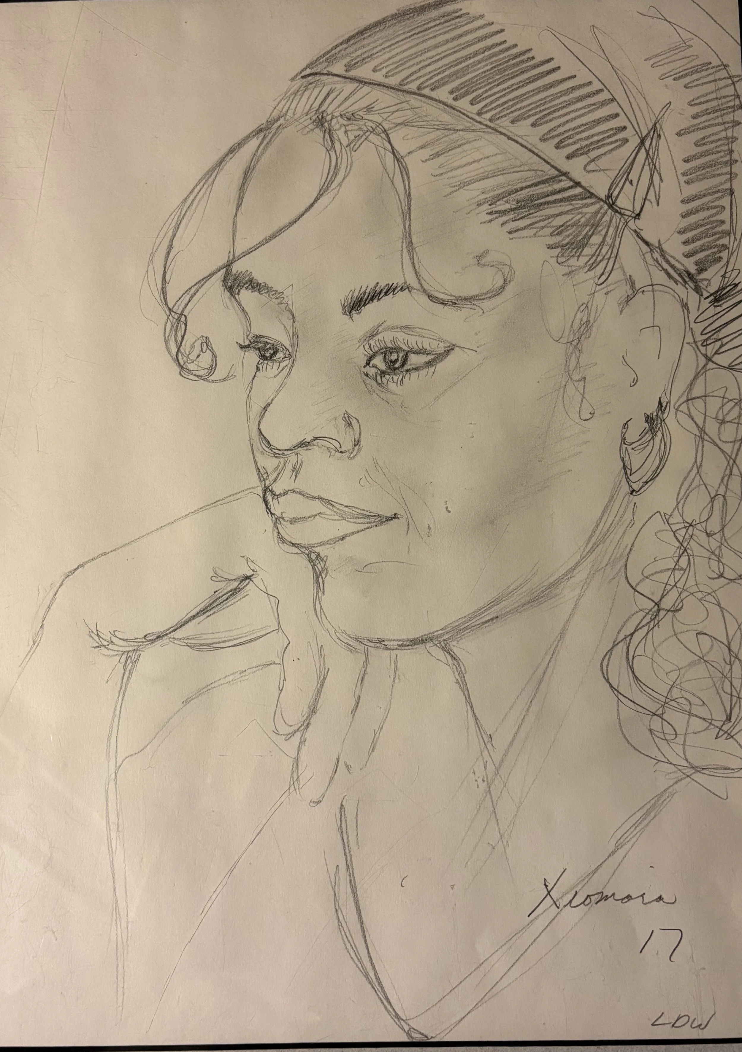 Maria  graphite pencil  20 x 16