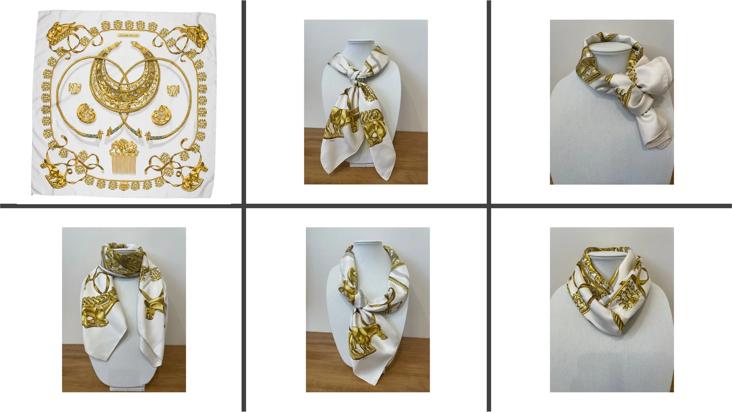 Hermes Les Cavaliers D'or Silk Carre
