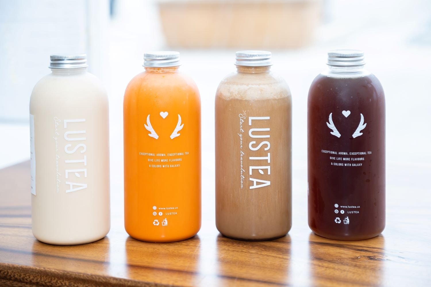 4 bottles of Milk Tea from Lustea