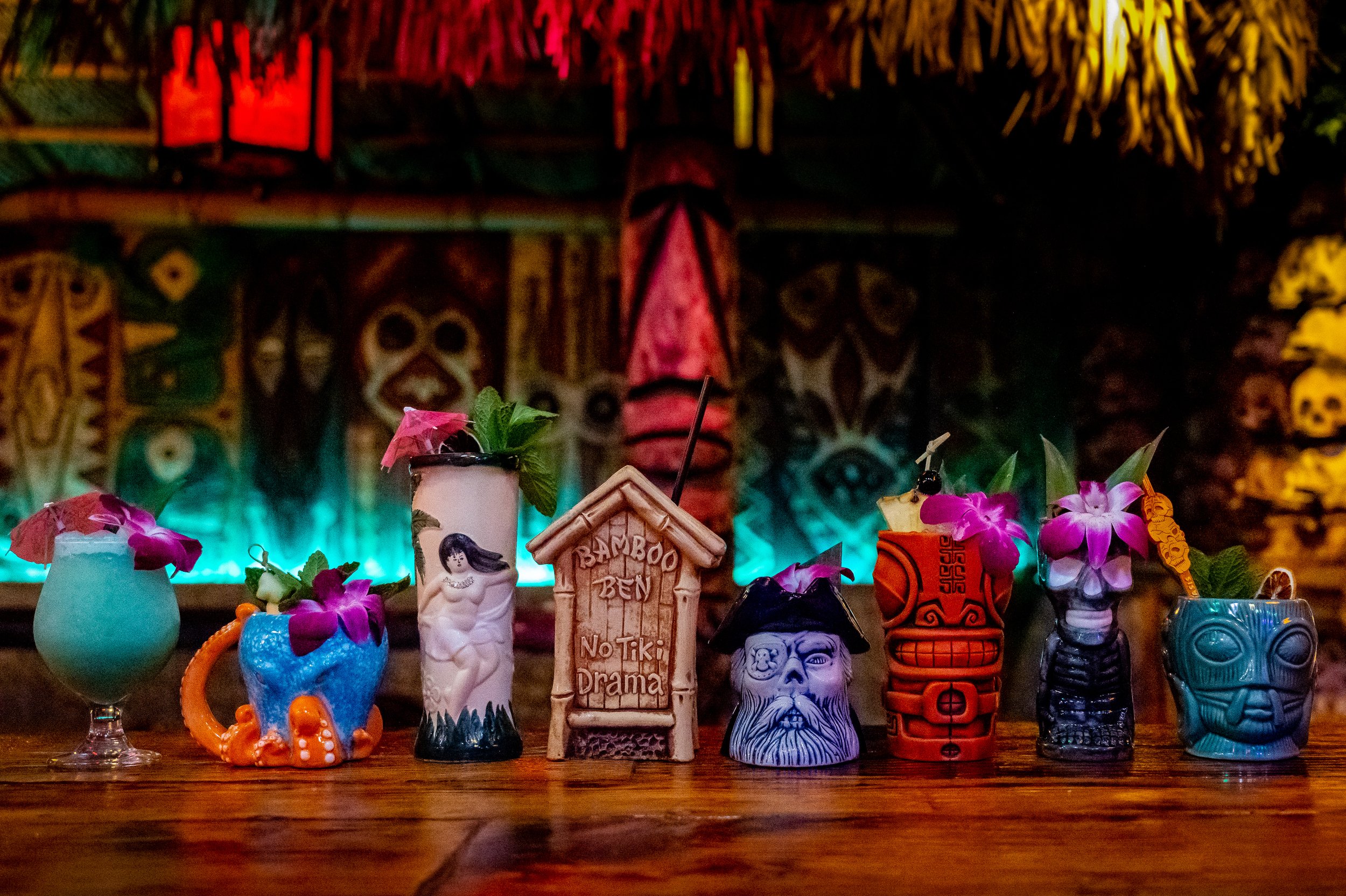 Tiki Drinks at Hugman's Oasis in San Antonio