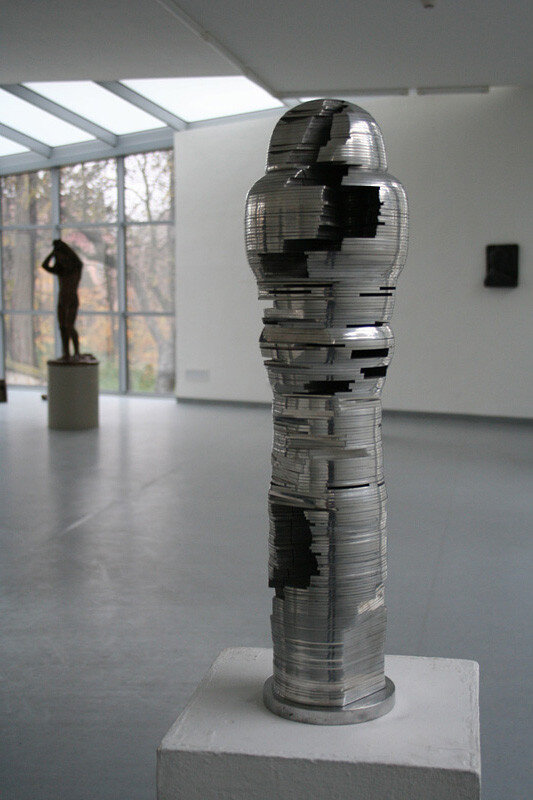 Juraj Bartusz, Time-Space Sculpture, 1976-1978, aluminium, 61 cm high, 19 cm diameter