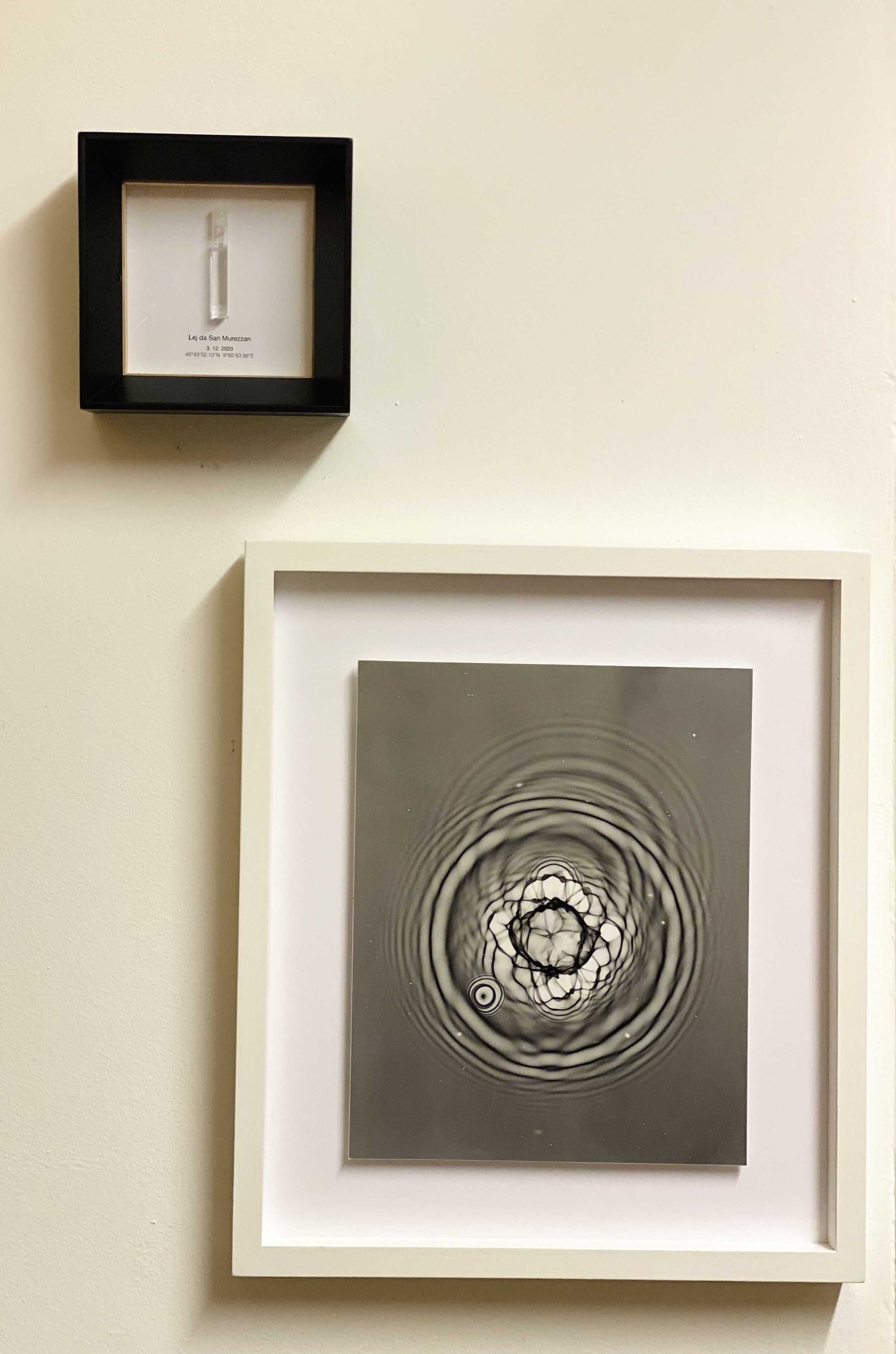 Daniel Meuli, Pictogram of Drops of Water from the St.Moritz Lake, 2020.