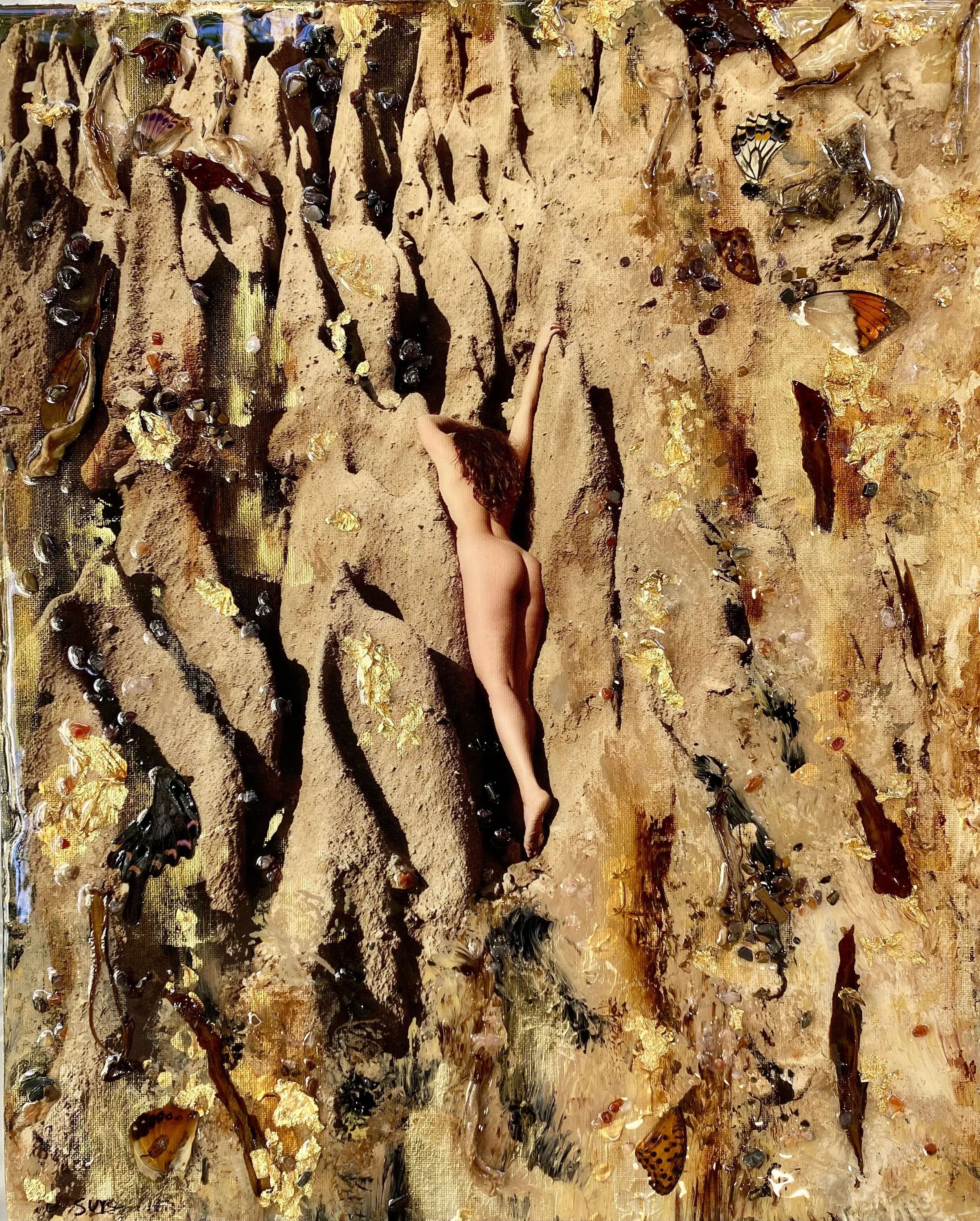 Elsa Marie Keefe, Free Will_, 2025, Mixed Media, 40x50cm. CHF 5000. Courtesy baselFLO