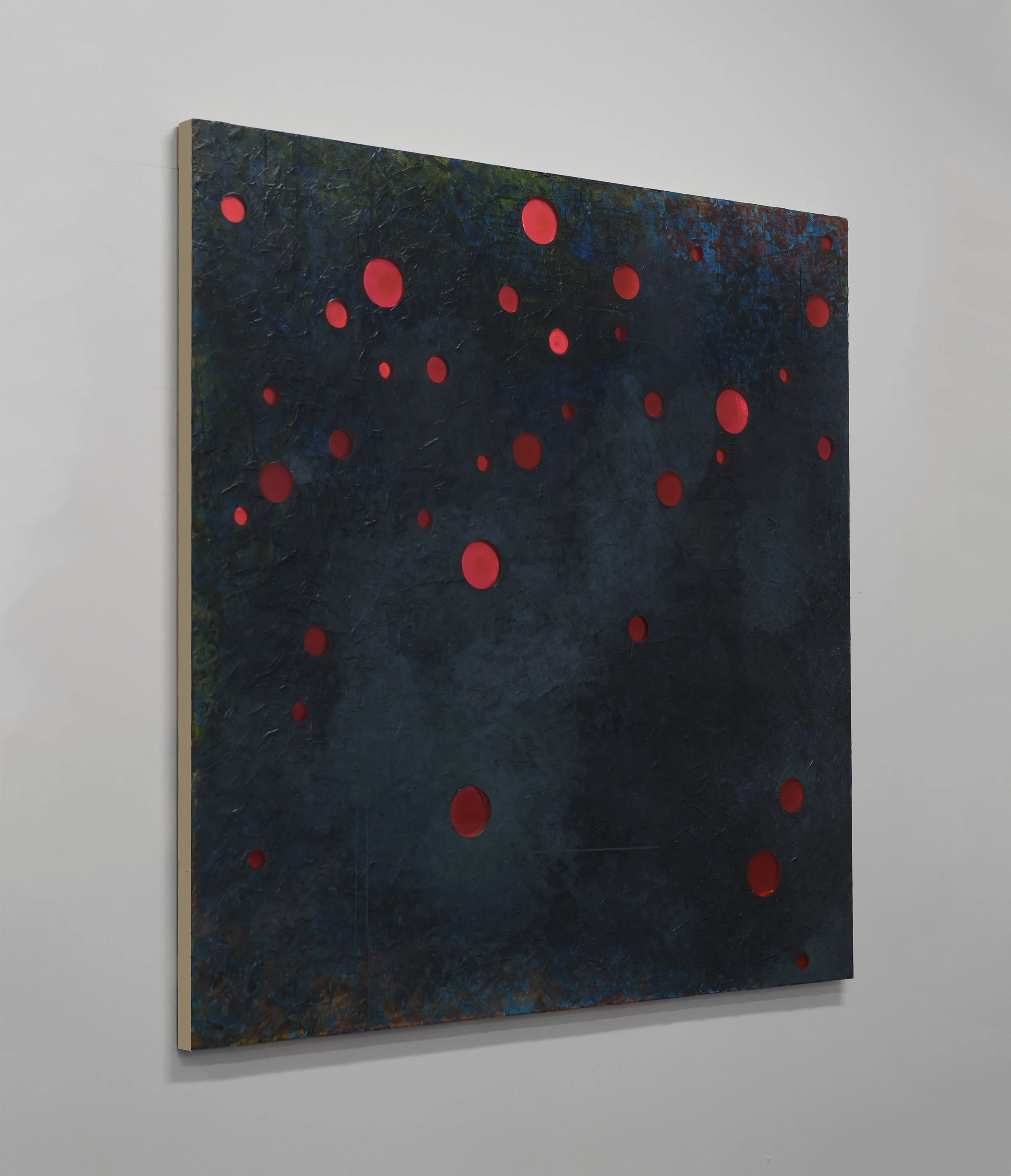 Kal Mansur, 'Land Escape 1', Acrylic and mixed media on panel, 152 x 152 cm