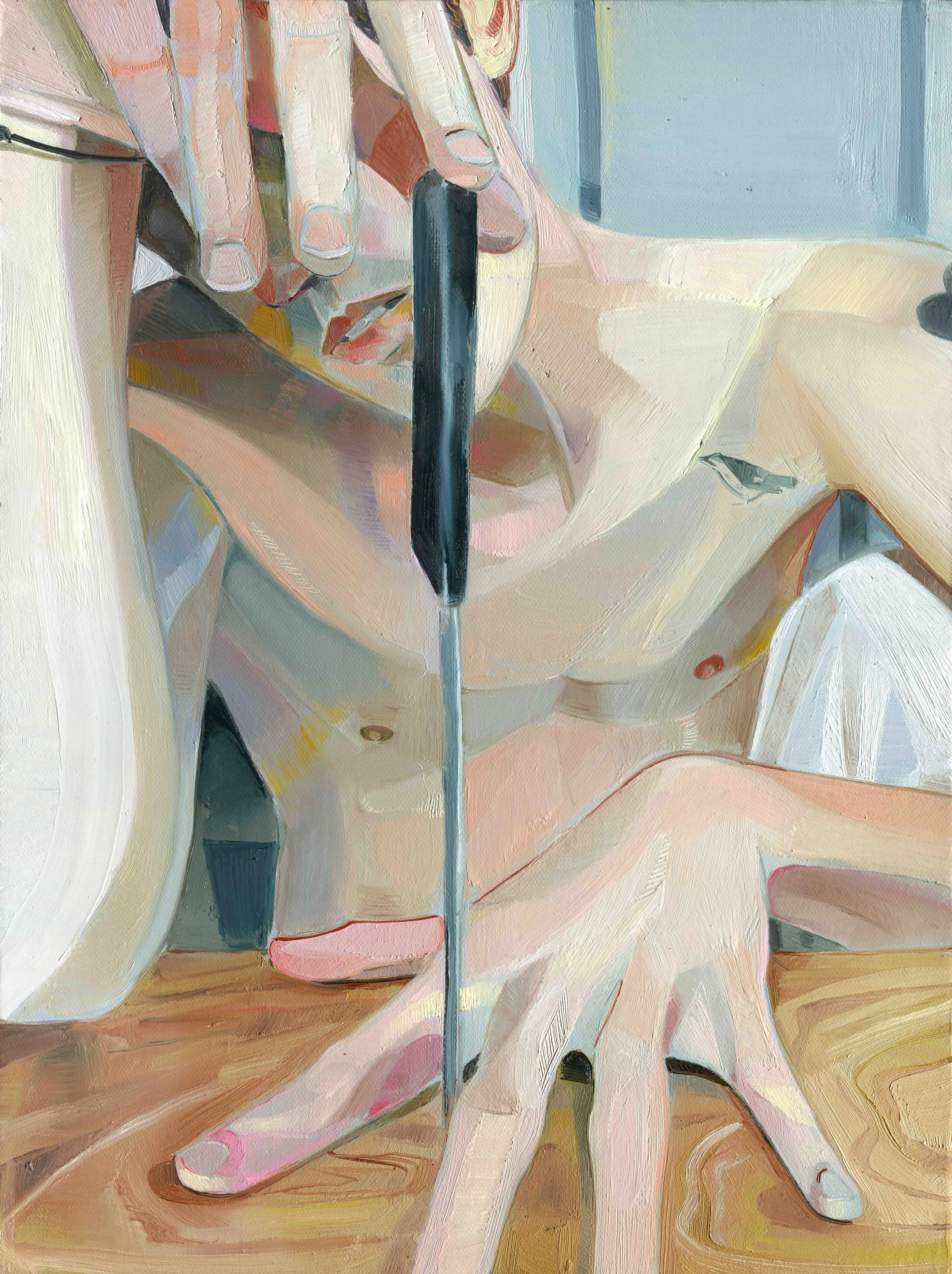 Gallery Thomas Fuchs_Logan T. Sibrel_Das Messer_2023_oil on canvas_16x12(inches)_3500USD.jpg