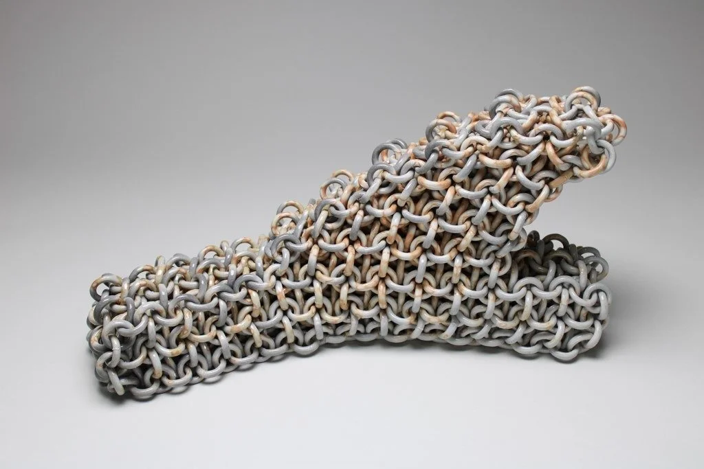 Ruth Borgenicht, Sail Away, 2021, soda-fired stoneware, 10 x18 x 5"/25.4 x 45.72 x 12.7 cm