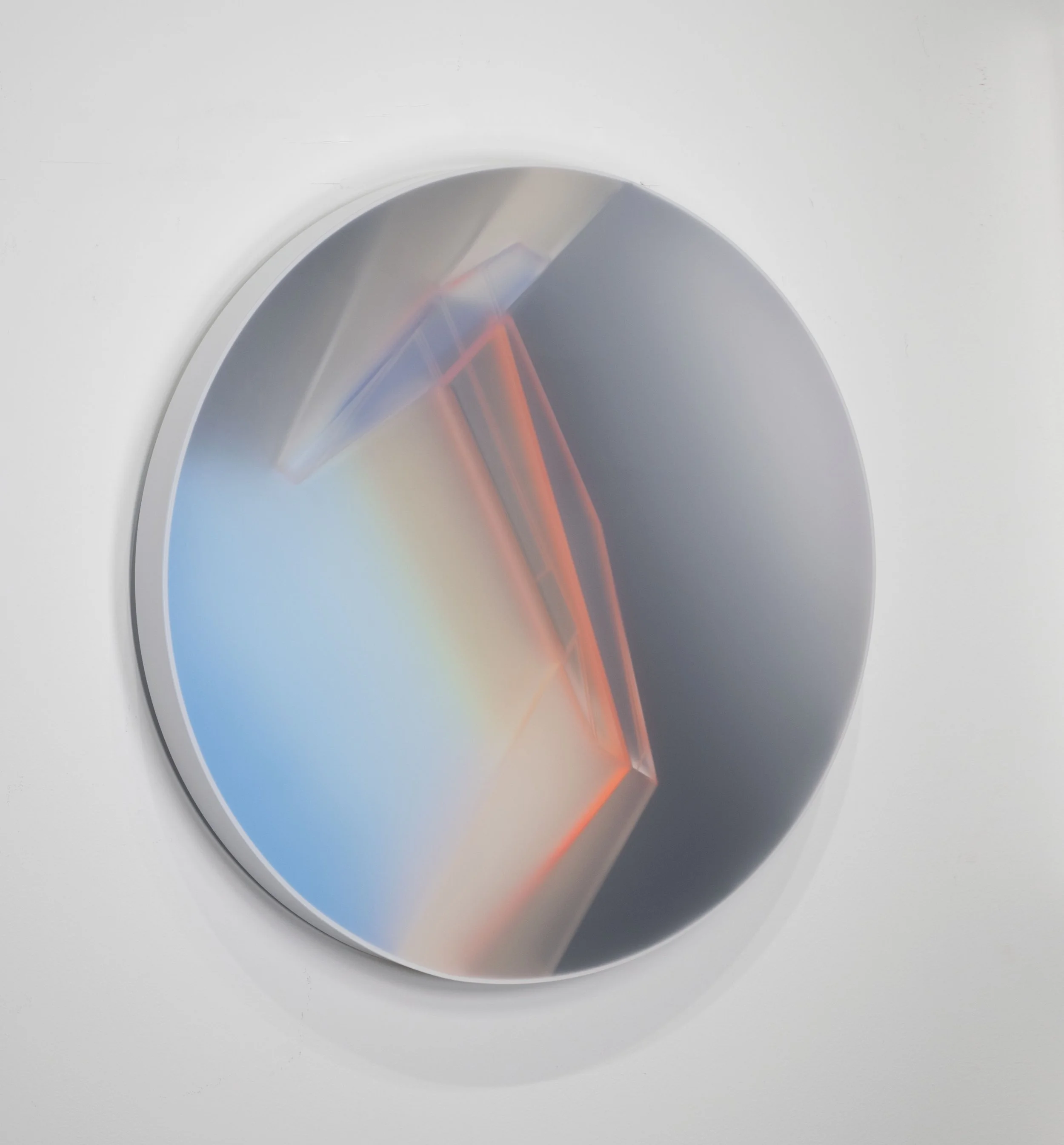 Kal Mansur, Charcoal Sojourn Two, 2019, Acrylic sculpture, 91.44 x 91.44 x 6.35 cm