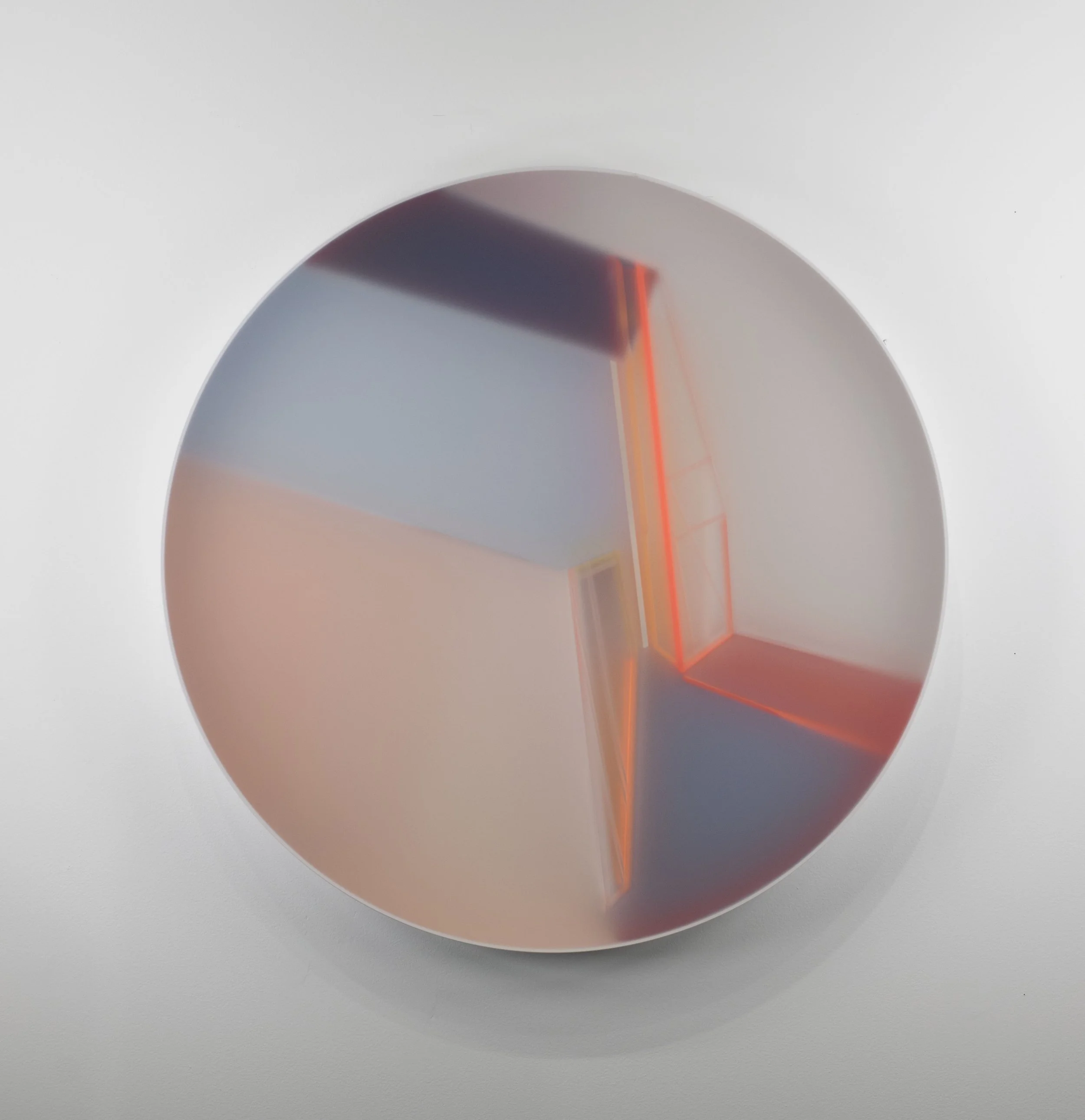 Kal Mansur, Ivory Sojourn Eleven, 2019, Acrylic sculpture, 91.44 x 91.44 x 6.35 cm