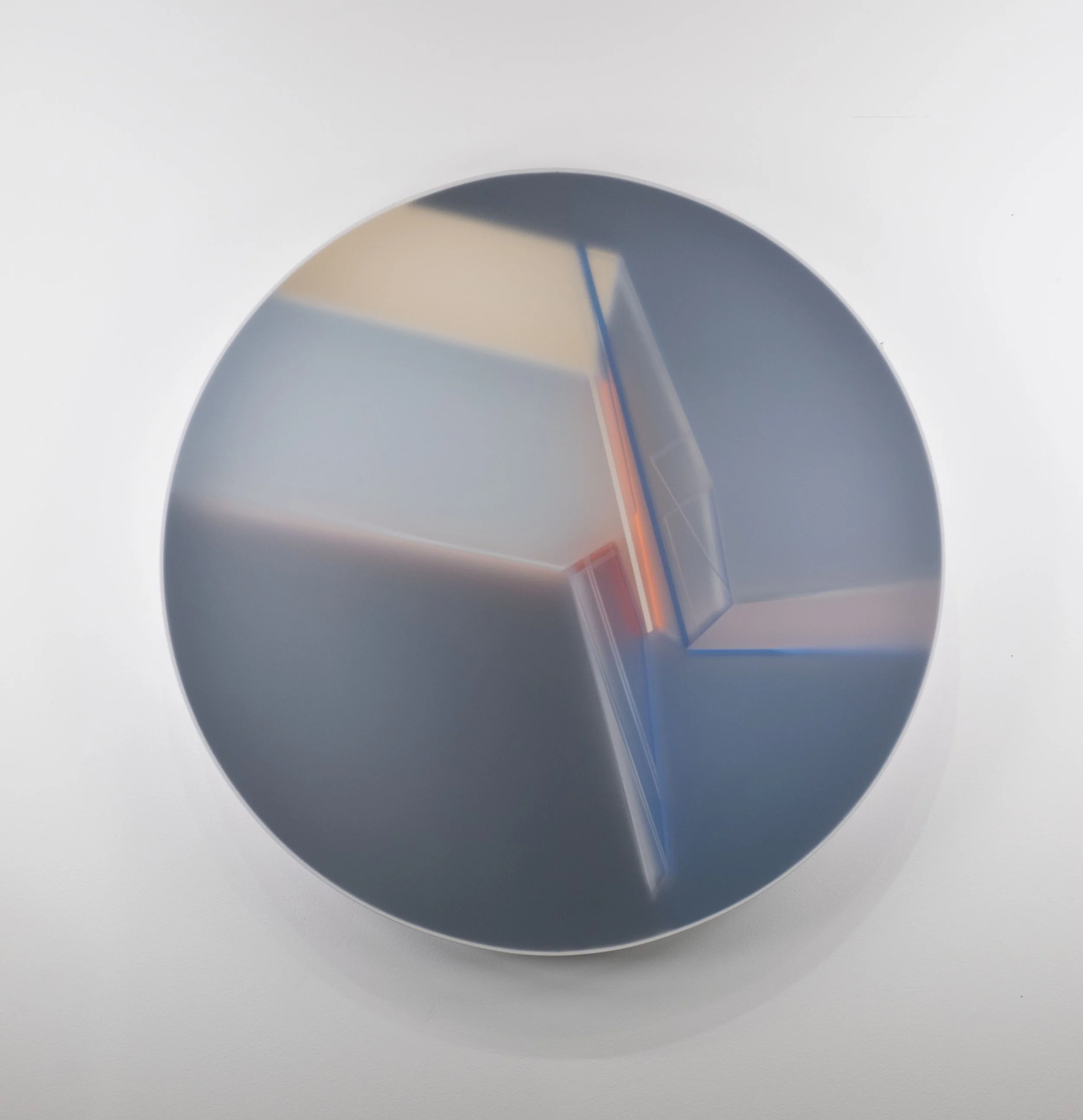 Kal Mansur, Charcoal Sojourn Three, 2022, Acrylic sculpture, 91.44 x 91.44 x 6.35 cm