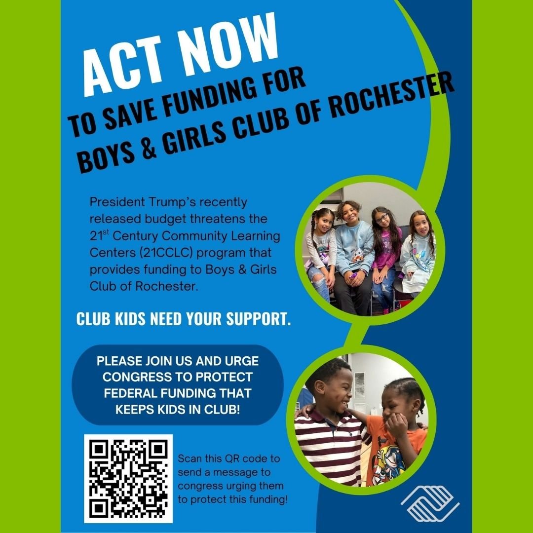 It&rsquo;s not too late! If you haven&rsquo;t spoken up yet, please join us now.

21CCLC funding is essential to how we serve Rochester&rsquo;s youth. Losing it would mean fewer programs, fewer kids reached, and fewer resources for those who need the