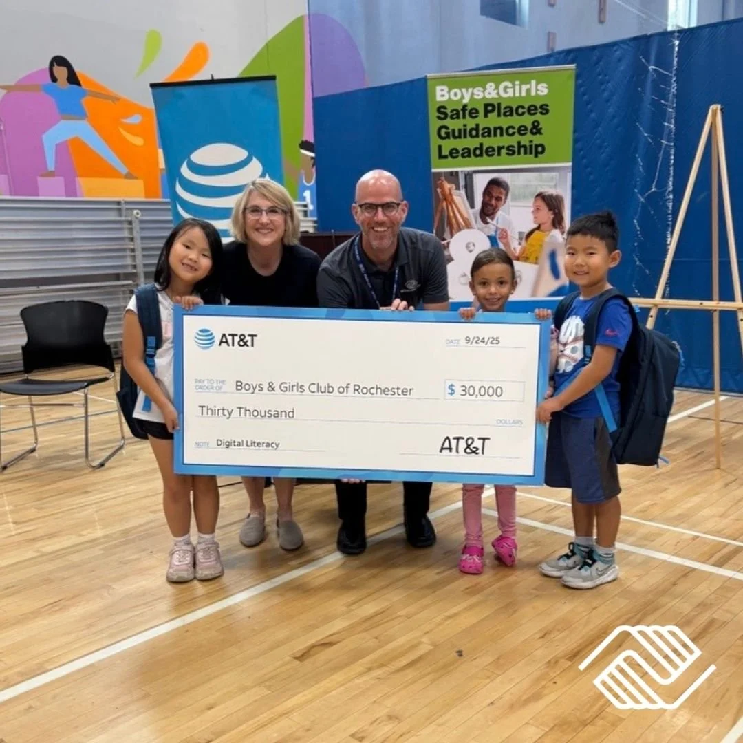 Huge thank you to AT&amp;T  for making such an incredible impact on our Club kids today! Not only did AT&amp;T generously provide our Club with $30,000 to support our mission, they also surprised each of our kids with a brand-new laptop and a backpac