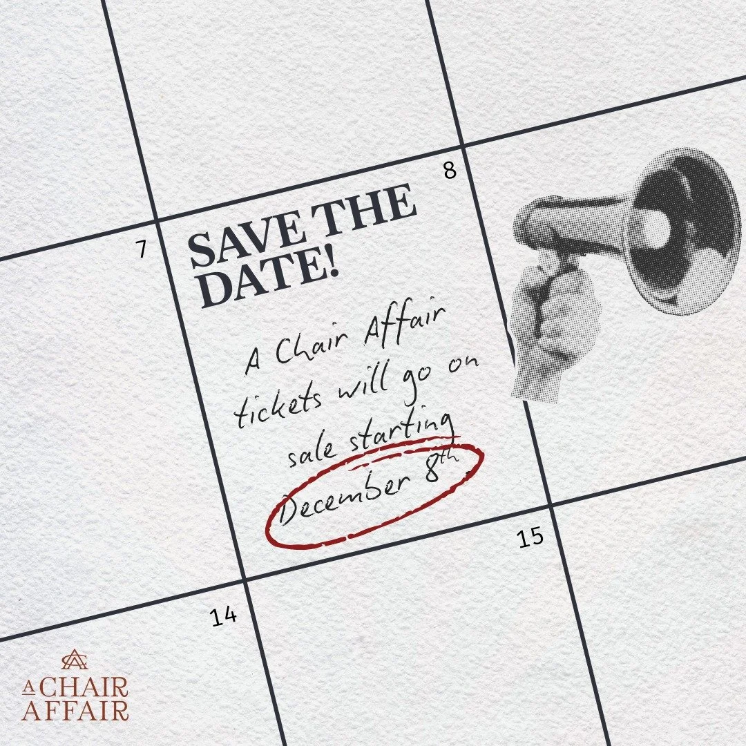 🚨 SAVE THE DATE! 🚨

Tickets for the 23rd Annual A Chair Affair, benefiting Boys &amp; Girls Club of Rochester, go on sale December 8th!

Set your reminder, gather your crew, and get ready for an unforgettable night of giving back.
Save the date. Sp