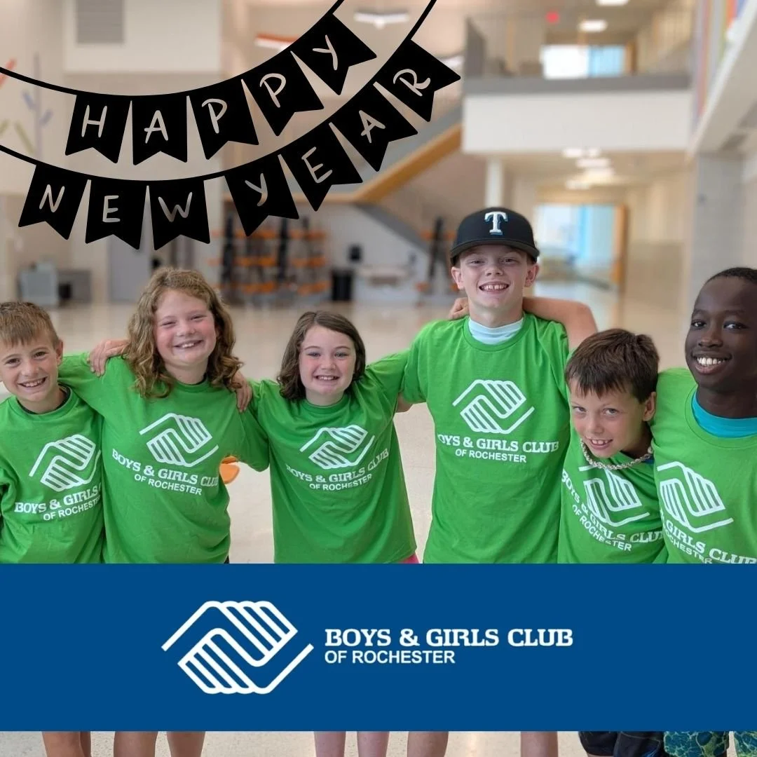 Happy New Year! 💙

Thank you for supporting Boys &amp; Girls Club of Rochester for 25 years and helping us finish 2025 strong. Your generosity provides safe spaces, mentorship, meals, and opportunities for kids to thrive.

Let&rsquo;s keep building 