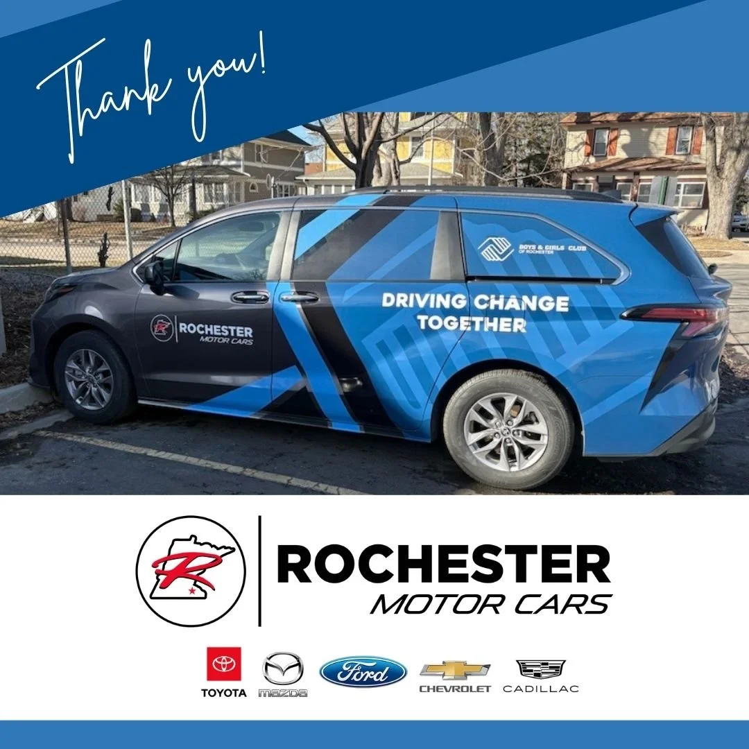 Huge thank you to Rochester Motor Cars  for going above and beyond for our kids! ✨

Not only did they help us give our two vans a fresh new look, but they&rsquo;ve also partnered with us on a third van to help expand our reach. Transportation is ofte