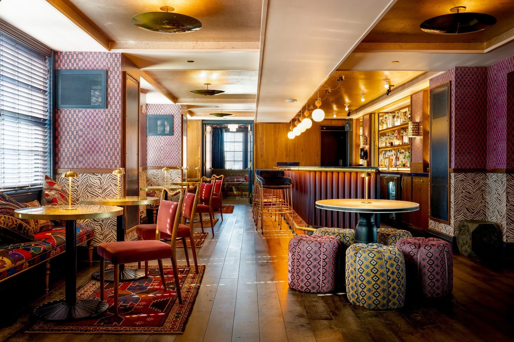 Image of seats and bar