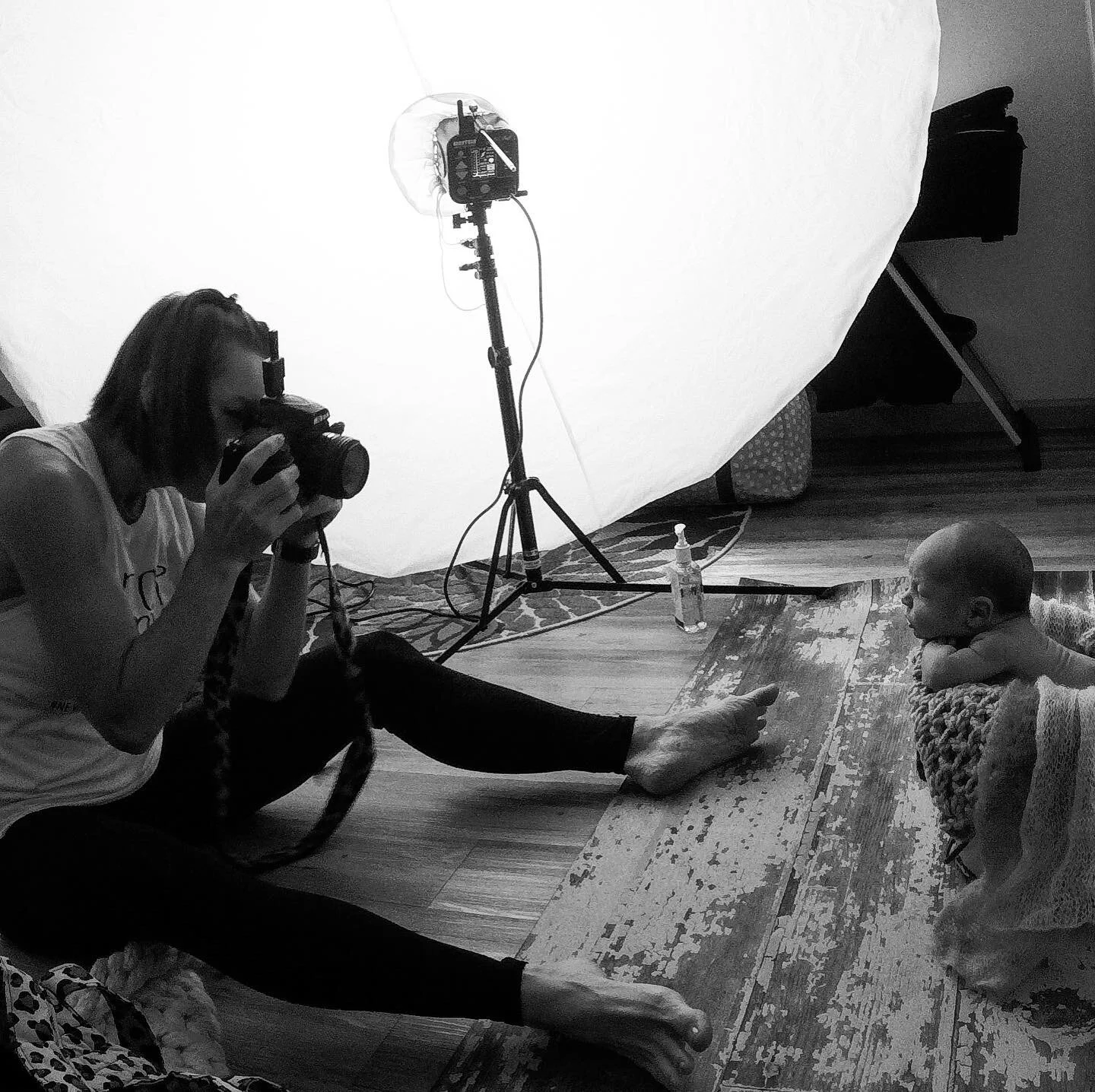 BTS newborn session Nicki Kristof Photography