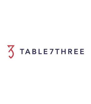TableThree logo with a stylized number 3 in red and the text 'TABLETHREE' in black.
