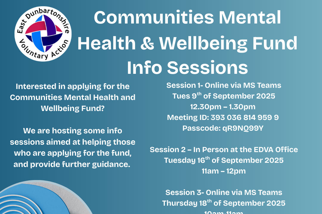 Communities Mental Health & Wellbeing Fund Info Session - In person