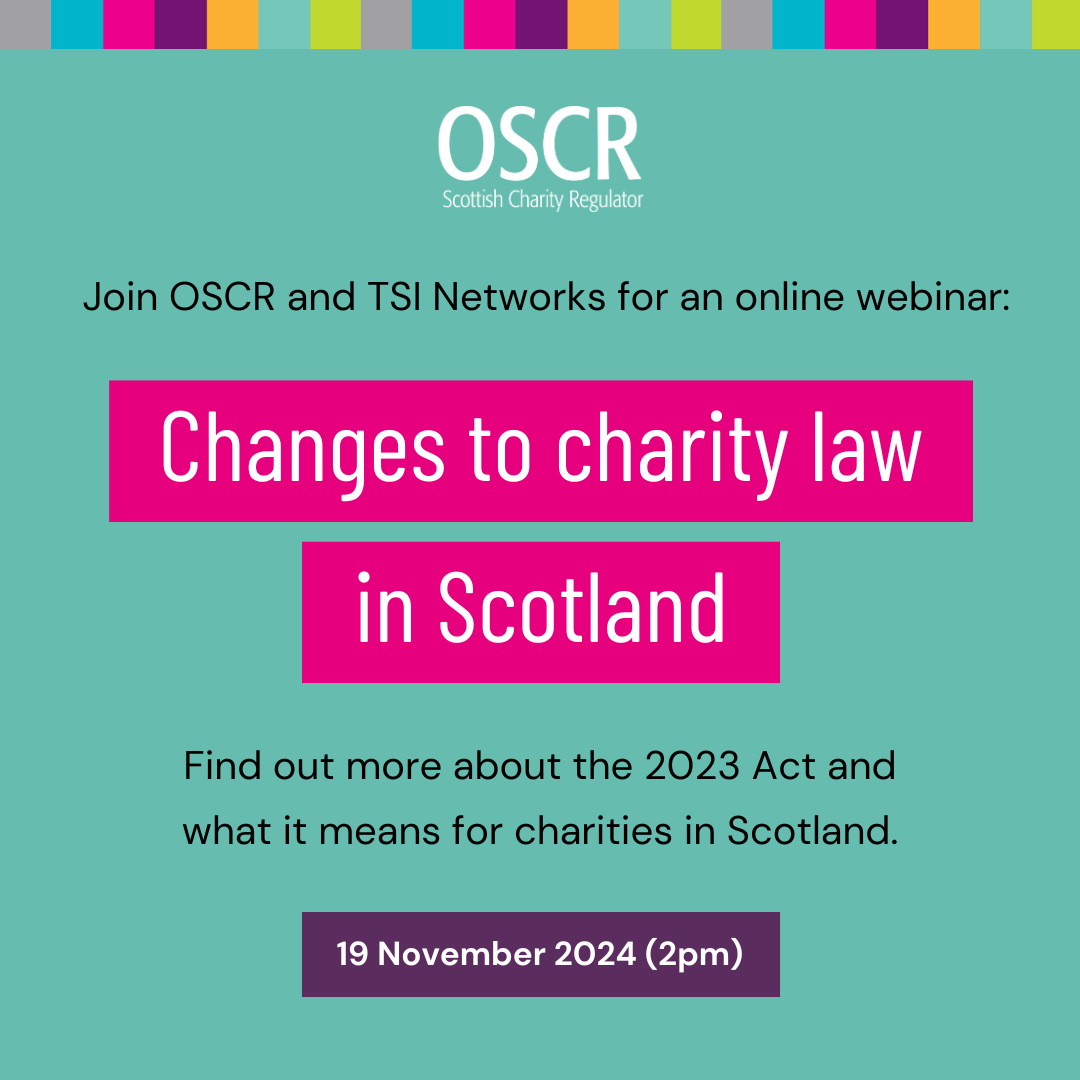 TSI Networks OSCR Changes To Charity Law In Scotland Online East 