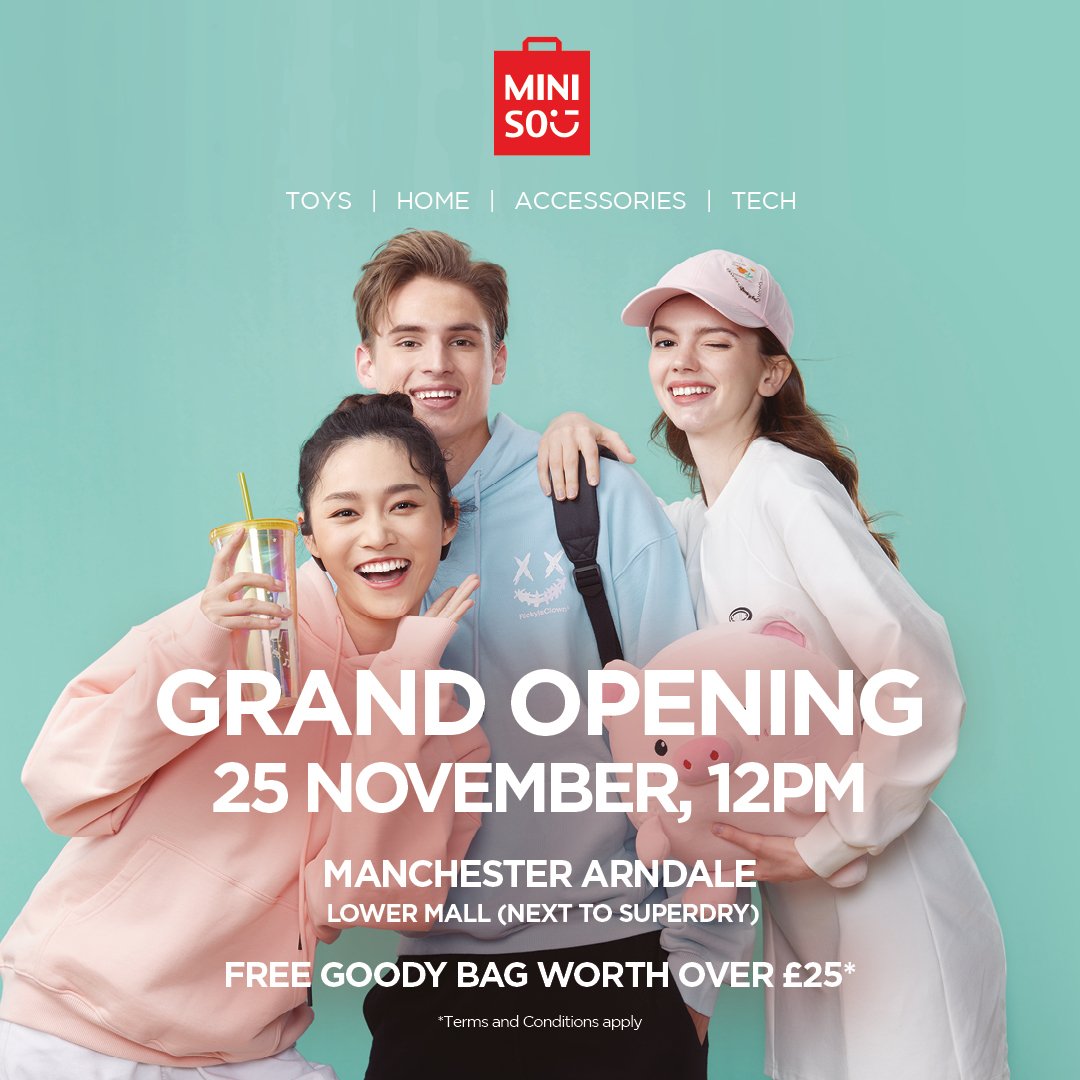 Miniso store opening in Manchester