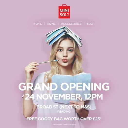 Miniso store opening in Reading
