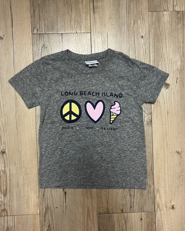 LBI | Youth Tee with Peace Love Ice Cream