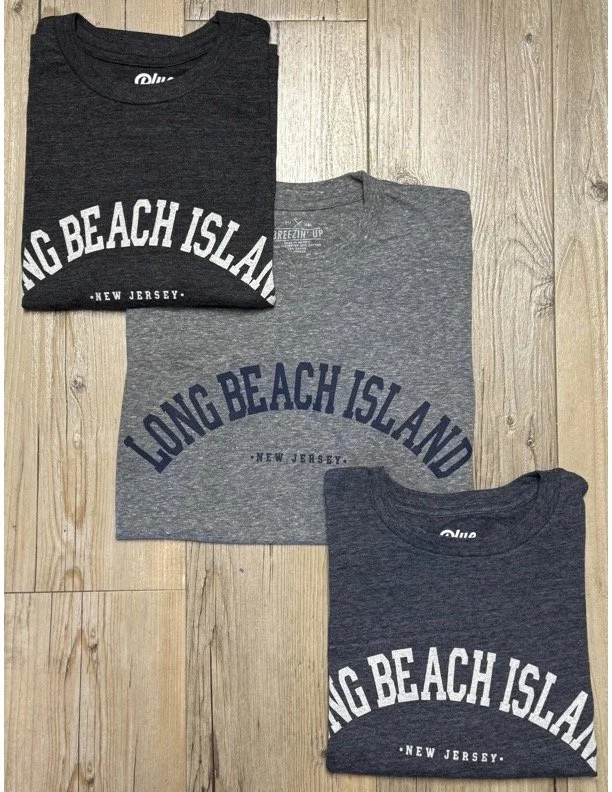 LBI | Adult Short Sleeve Tri Blend Tee with Town Name