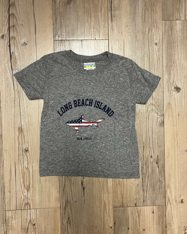 LBI | Youth Tee with Flag Shark