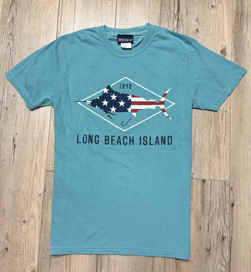 LBI | Adult Classic Tee with Marlin Flag