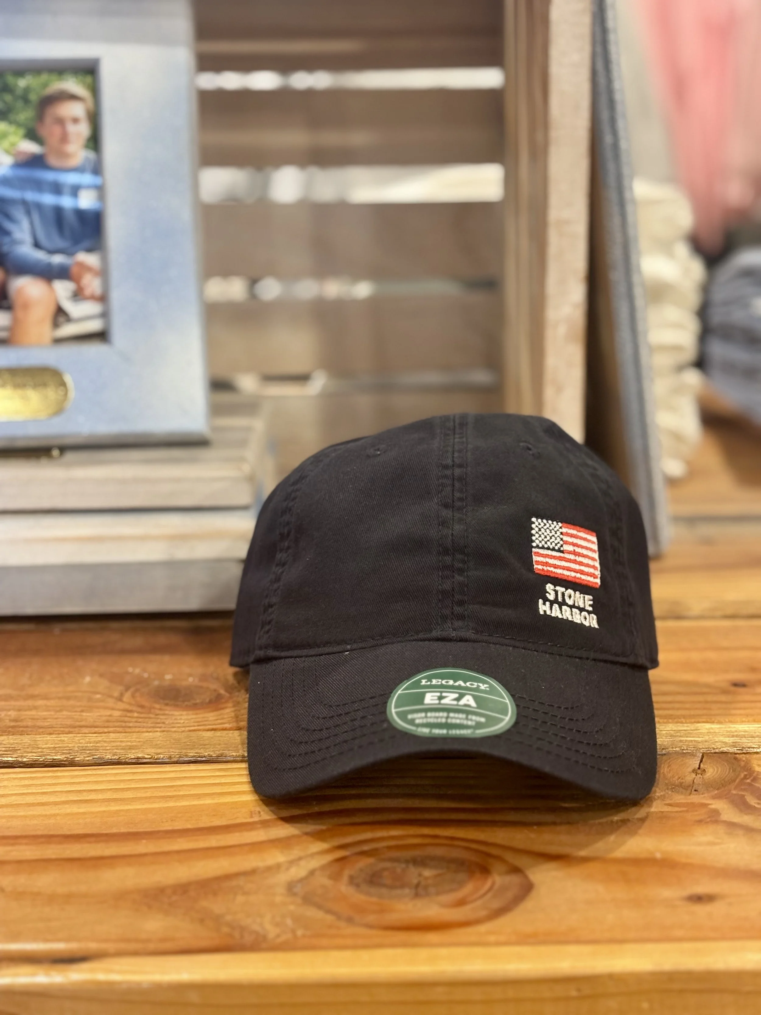 STONE HARBOR | ADULT LEGACY HAT W/ OFFSET FLAG