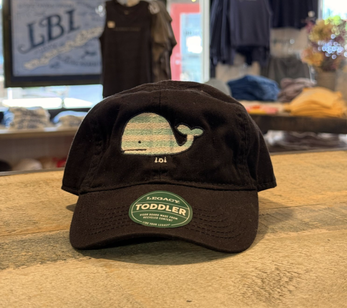 LBI | Toddler Navy Legacy Hat with Stripe Whale