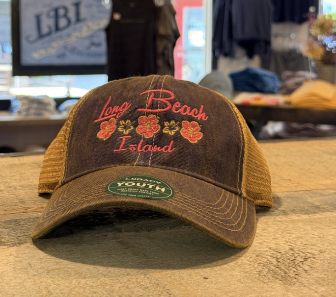 LBI | Youth Trucker Hat with Hawaiian Flowers